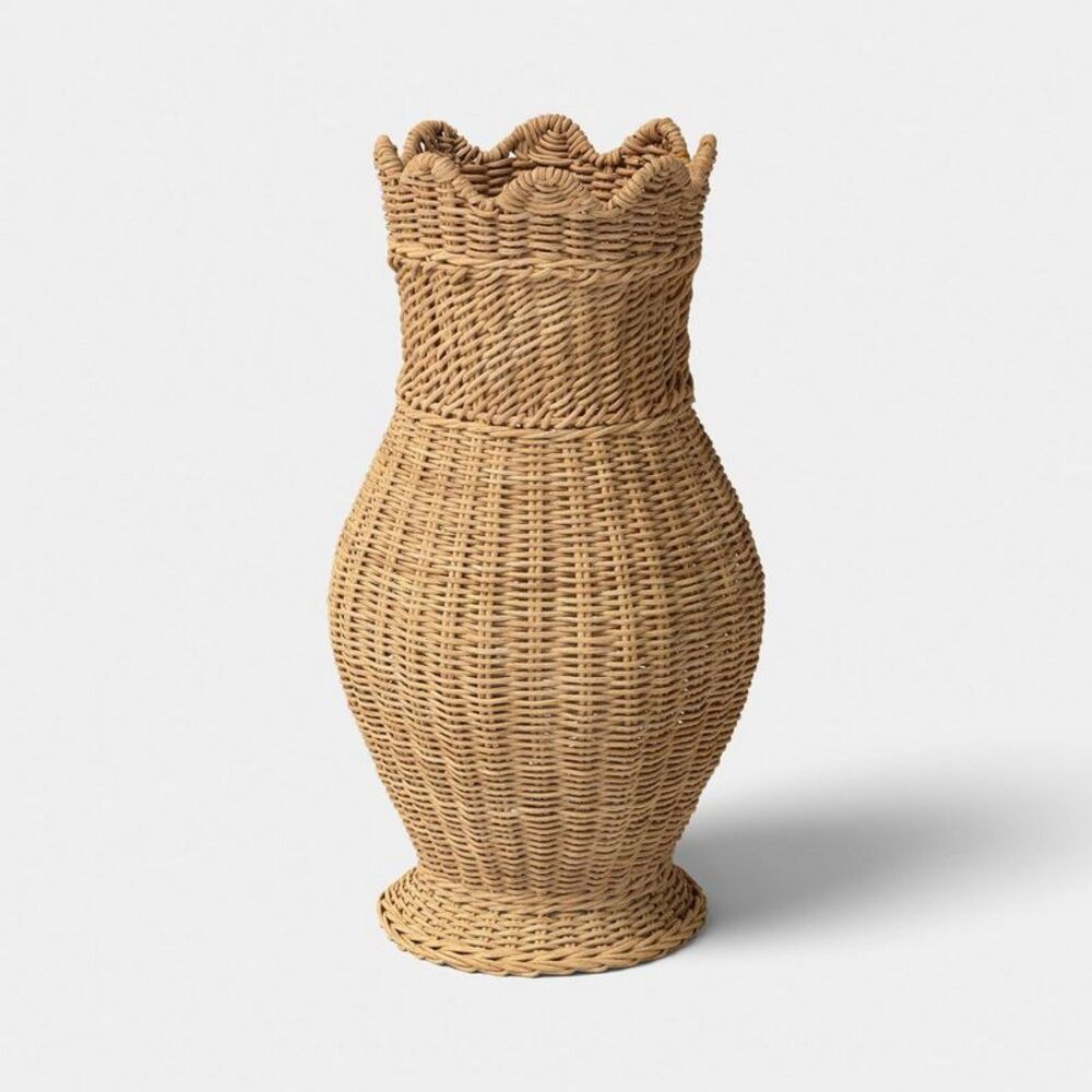 Woven Natural Rattan Decorative Vase